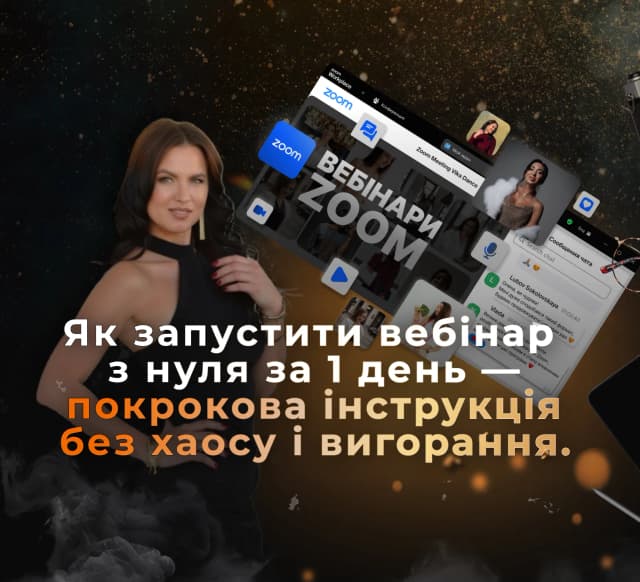 Як запустити вебінар з нуля за 1 день — покрокова інструкція без хаосу і вигорання.
